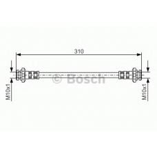 1 987 476 486 BOSCH Тормозной шланг