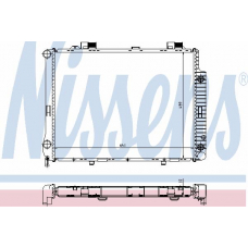 62666A NISSENS Радиатор, охлаждение двигателя