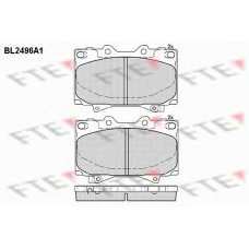 BL2496A1 FTE Комплект тормозных колодок, дисковый тормоз