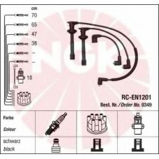 0349 NGK Комплект проводов зажигания