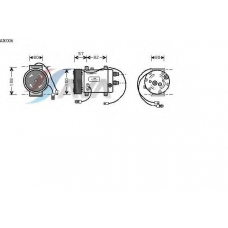 AIK006 AVA Компрессор, кондиционер