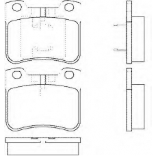 2185701 TEXTAR Комплект тормозных колодок, дисковый тормоз