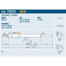 74224 FAE Свеча накаливания