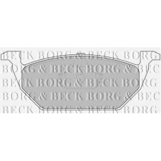 BBP1618 BORG & BECK Комплект тормозных колодок, дисковый тормоз