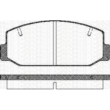 8110 10050 TRISCAN Комплект тормозных колодок, дисковый тормоз