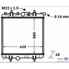 8MK 376 771-481 HELLA Радиатор, охлаждение двигателя