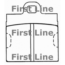FBP1482 FIRST LINE Комплект тормозных колодок, дисковый тормоз