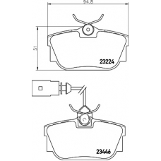 8DB 355 018-591 HELLA PAGID Комплект тормозных колодок, дисковый тормоз