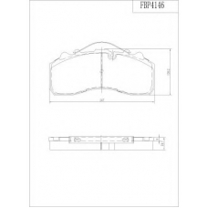 FBP4146 FI.BA Комплект тормозных колодок, дисковый тормоз