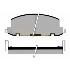 PA857 BRAKE ENGINEERING Комплект тормозных колодок, дисковый тормоз