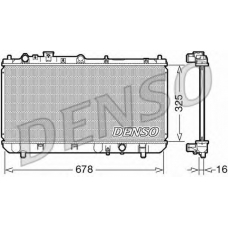 DRM44032 DENSO Радиатор, охлаждение двигателя