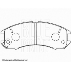 ADM54222 BLUE PRINT Комплект тормозных колодок, дисковый тормоз