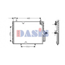 122960N AKS DASIS Конденсатор, кондиционер