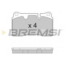 BP3288 BREMSI Комплект тормозных колодок, дисковый тормоз