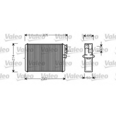 812328 VALEO Теплообменник, отопление салона