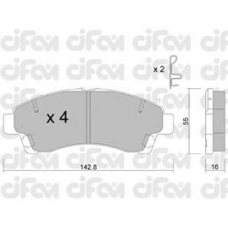 822-395-0 CIFAM Комплект тормозных колодок, дисковый тормоз