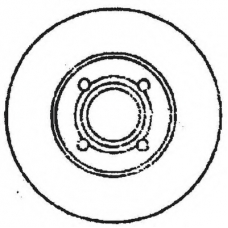 561238BC BENDIX Тормозной диск