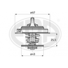 350174 ERA Термостат, охлаждающая жидкость