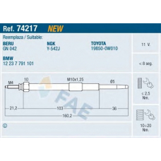 74217 FAE Свеча накаливания