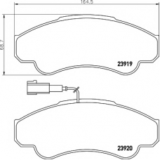 8DB 355 010-401 HELLA PAGID Комплект тормозных колодок, дисковый тормоз