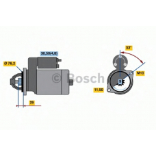 0 001 107 527 BOSCH Стартер