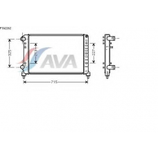 FTA2262 AVA Радиатор, охлаждение двигателя