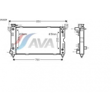 CR2029 AVA Радиатор, охлаждение двигателя