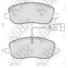 PN0535W NiBK Комплект тормозных колодок, дисковый тормоз