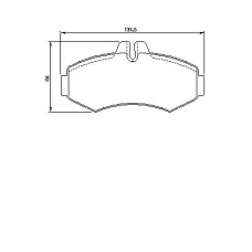 0 986 424 476 BOSCH Комплект тормозных колодок, дисковый тормоз