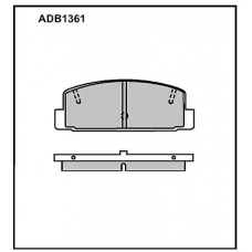 ADB1361 Allied Nippon Тормозные колодки