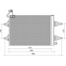 350203381000 MAGNETI MARELLI Конденсатор, кондиционер