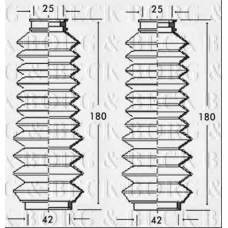 BSG3106 BORG & BECK Пыльник, рулевое управление