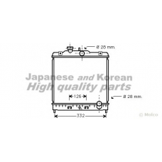 H553-02 ASHUKI Радиатор, охлаждение двигателя