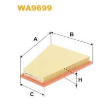 WA9699 WIX Воздушный фильтр