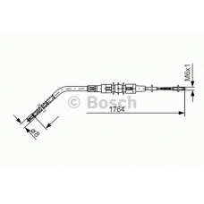 1 987 477 181 BOSCH Трос, стояночная тормозная система