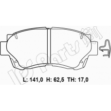 IBD-1265 IPS Parts Комплект тормозных колодок, дисковый тормоз