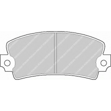 FDB106 FERODO Комплект тормозных колодок, дисковый тормоз