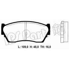 IBD-1149 IPS Parts Комплект тормозных колодок, дисковый тормоз