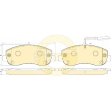 6119109 GIRLING Комплект тормозных колодок, дисковый тормоз
