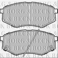 BBP2368 BORG & BECK Комплект тормозных колодок, дисковый тормоз