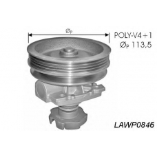 LAWP0846 TRW Водяной насос