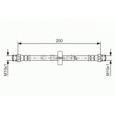 1 987 476 219 BOSCH Тормозной шланг