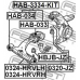 HAB-033 FEBEST Подвеска, рычаг независимой подвески колеса