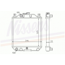 64083 NISSENS Радиатор, охлаждение двигателя