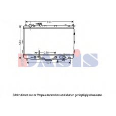 510084N AKS DASIS Радиатор, охлаждение двигателя