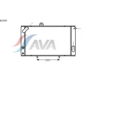 AL2018 AVA Радиатор, охлаждение двигателя