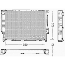 DRM05055 DENSO Радиатор, охлаждение двигателя