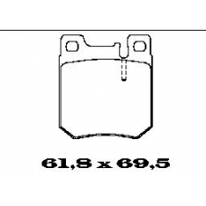 BL1287A2 FTE Комплект тормозных колодок, дисковый тормоз