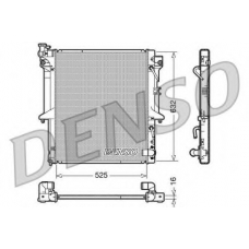 DRM45018 DENSO Радиатор, охлаждение двигателя