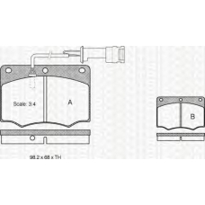 8110 16839 TRIDON Brake pads - front
